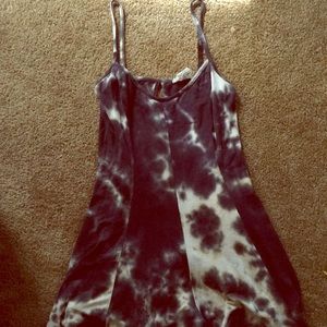 Black and cream cotton romper size M